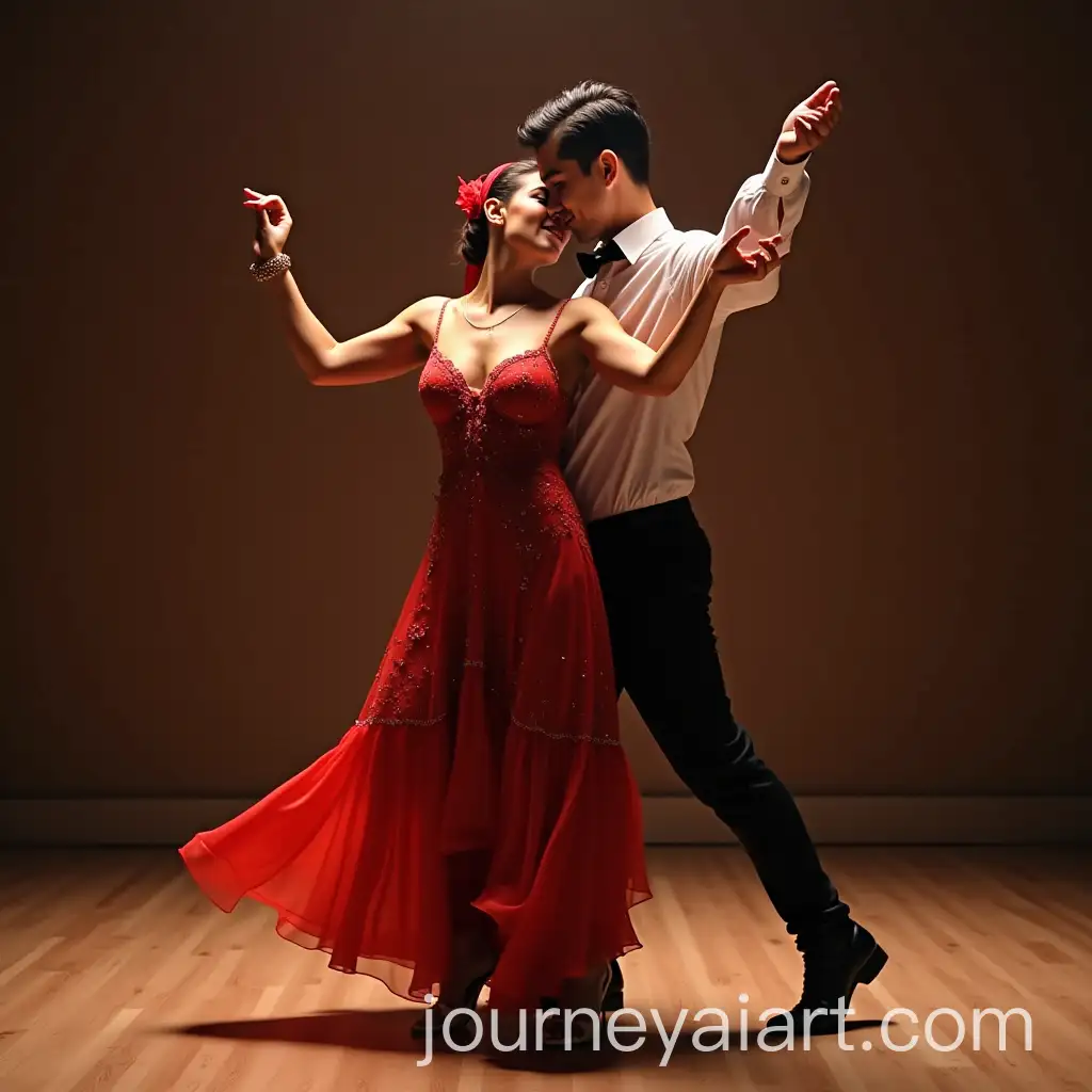 Dynamic-Woman-Dancing-Salsa-in-a-Vibrant-Setting