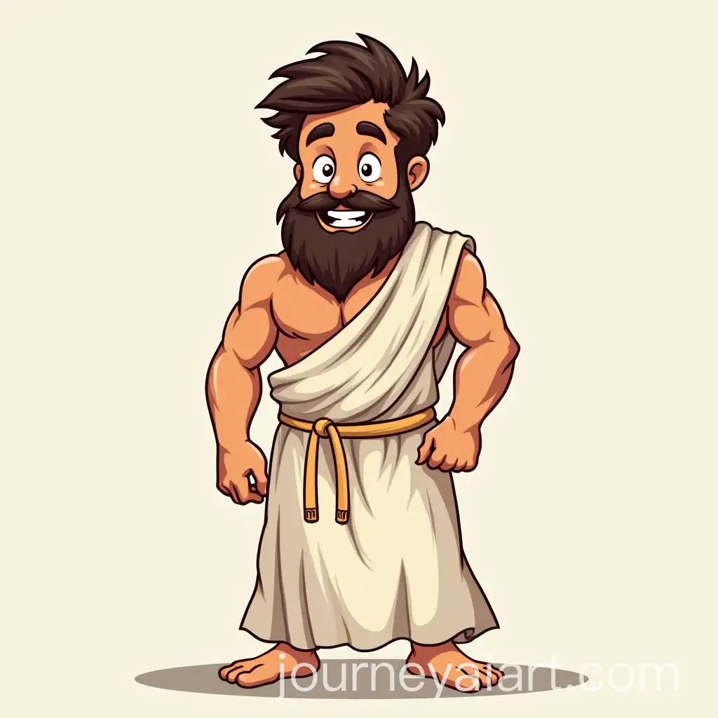 Ancient-GreekAI-Image-Expansion-Character-in-Cartoonish-Nightgown-with-WellGroomed-Beard