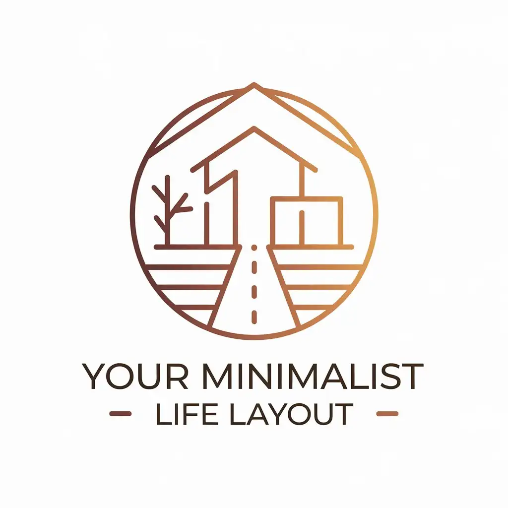 a vector logo design,with the text "your minimalist life layout", main symbol:Minimalist, life,Moderate,be used in Retail industry,clear background