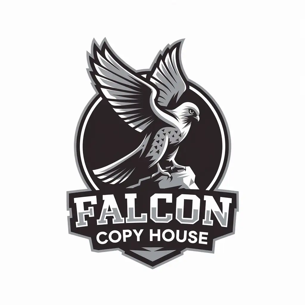 LOGO Design for Falcon Copy House 3D Falcon with Modern and Minimalist Style