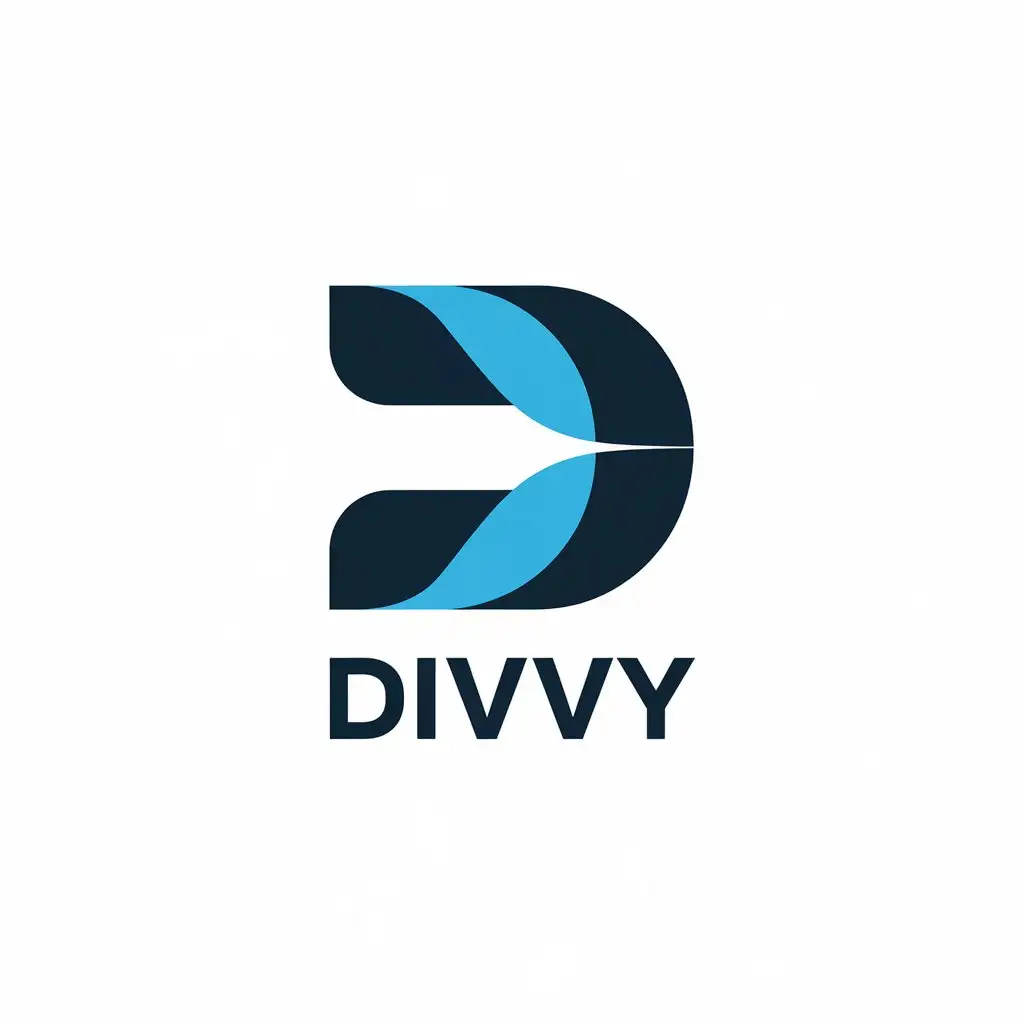 LOGO Design for Divvy Vector Logo with Clear Background and D Symbol