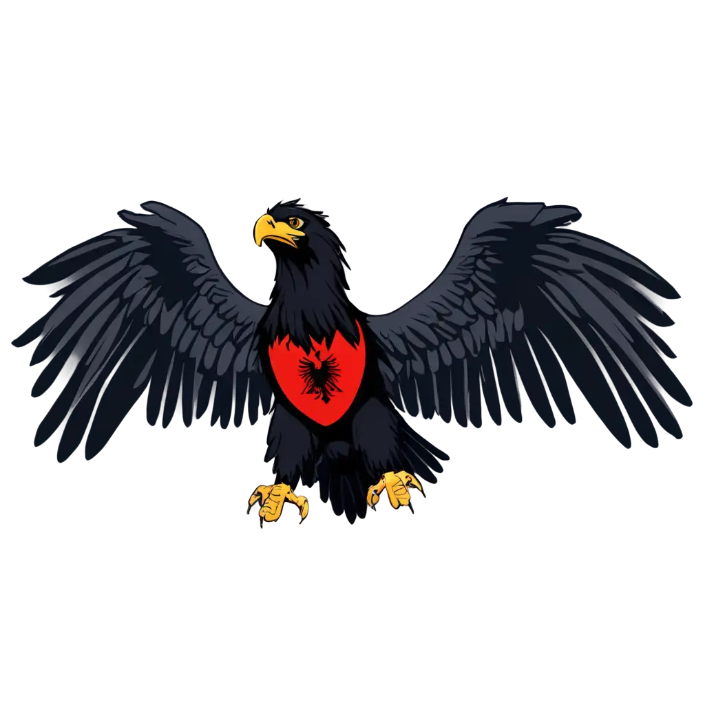 albanian eagle cartoonized