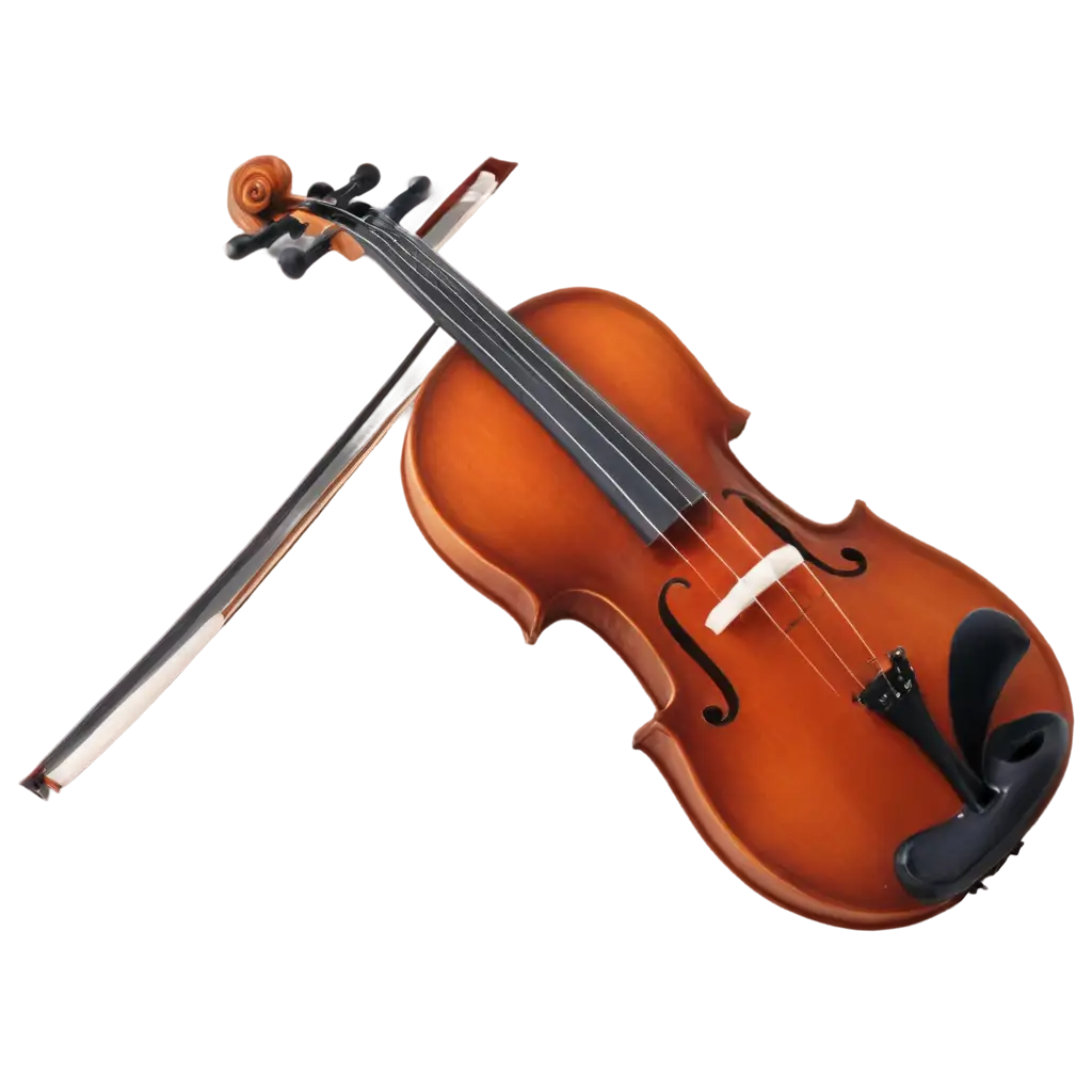 Violin-with-Bow-PNG-HighQuality-Transparent-Image-for-Various-Uses