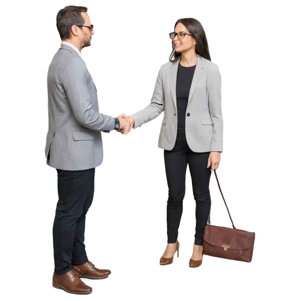 Professional-PNG-Image-Man-with-Dark-Hair-and-Glasses-Shaking-Hands-with-Woman