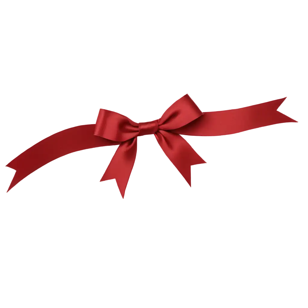 Burgundy-Satin-Ribbon-Bow-PNG-HighQuality-Transparent-Image-for-Versatile-Use