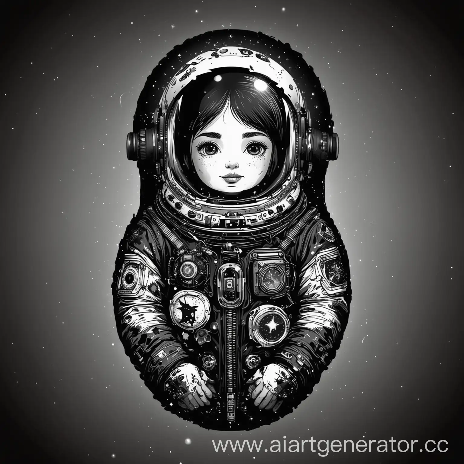 Silhouette-of-Matryoshka-in-Cosmonauts-Spacesuit-Vector-Illustration