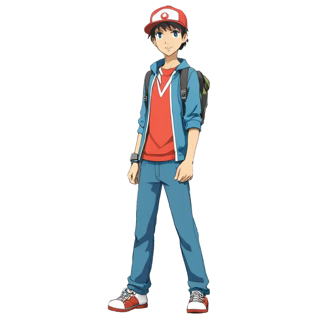 Anime-Style-Male-Pokmon-Trainer-PNG-Capturing-Dynamic-Character-Designs-for-Your-Creative-Projects