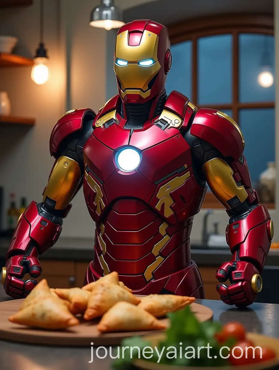 Iron-Man-Cooking-Futuristic-Samosas-with-HighTech-Gadgets