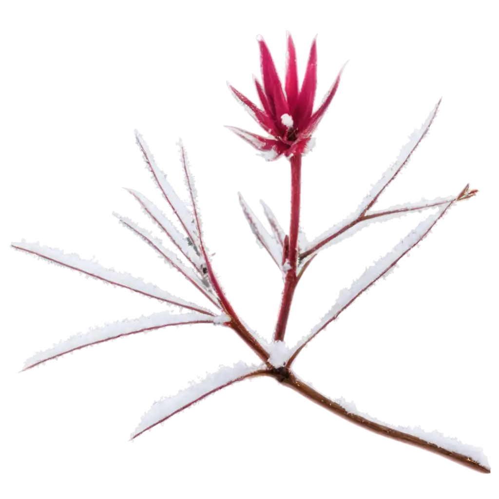 Stunning-PNG-Image-Berry-of-Rosebay-Willowherb-on-a-Snowy-Branch