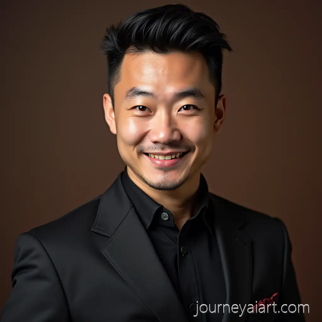 Handsome-Chinese-Man-Portrait-in-aAI-Art-Prompt-Expansion-Simple-Elegant-Style