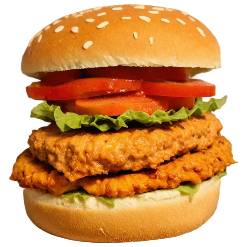 HighQuality-Chicken-Burger-PNG-Image-for-Versatile-Use