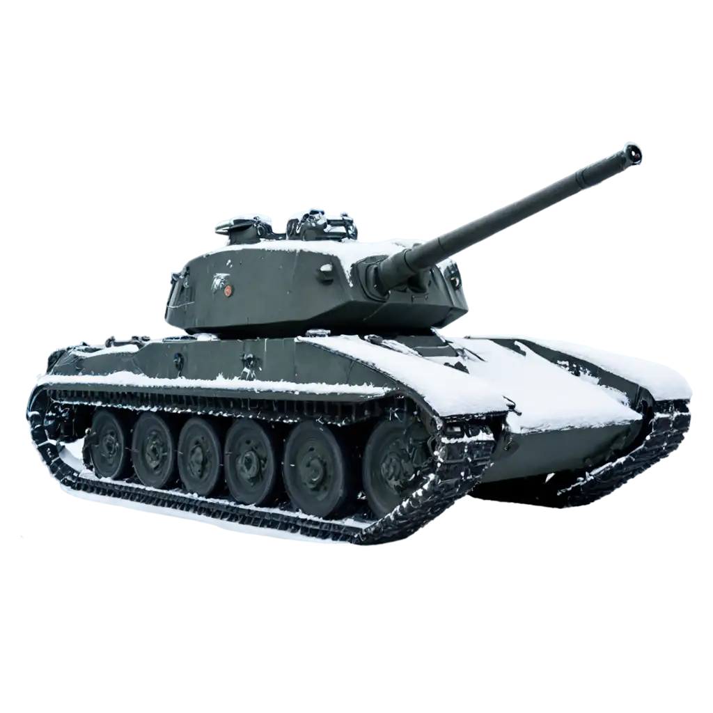 Snow-Covered-Tank-PNG-Image-for-WinterThemed-Designs