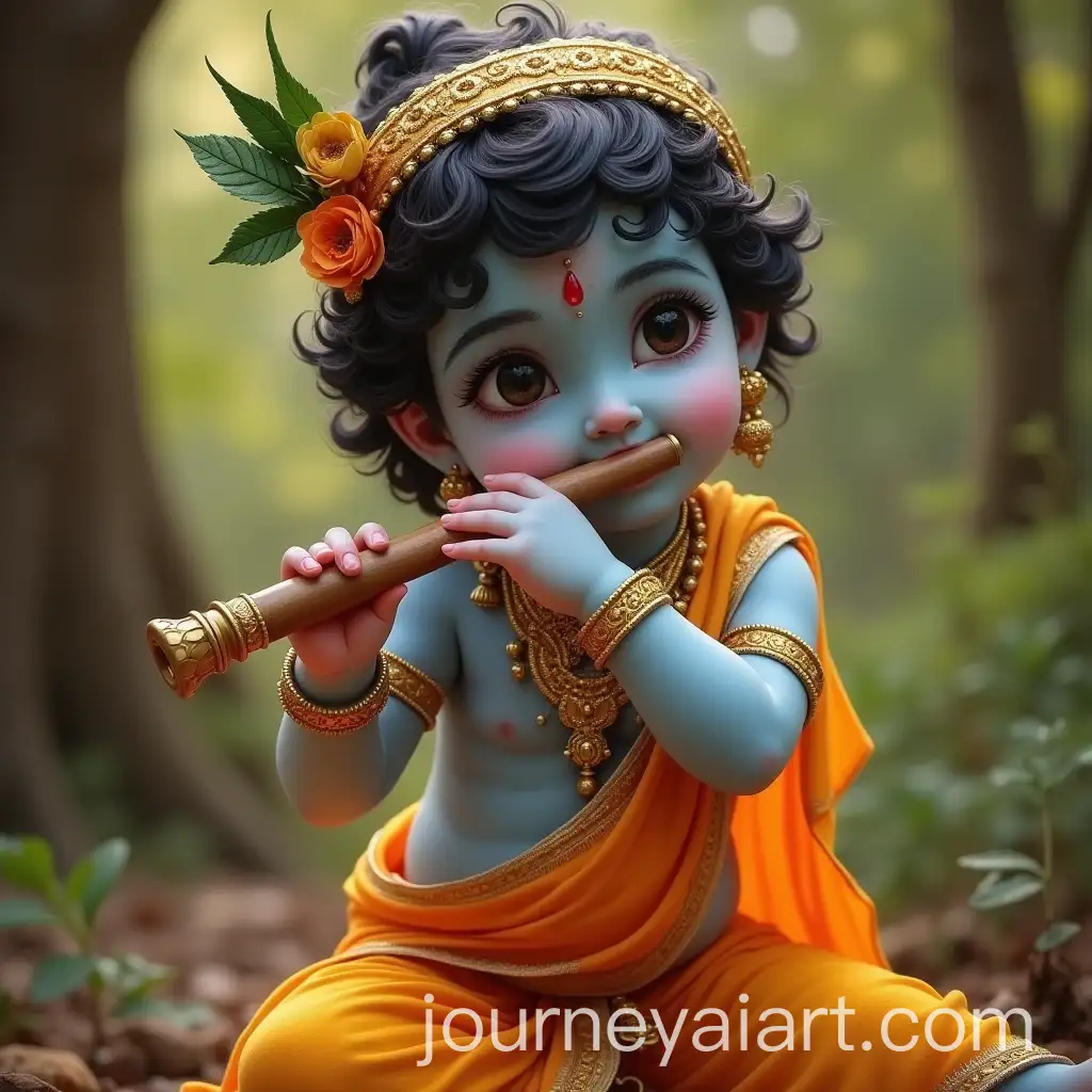Young-Lord-Krishna-Playing-Flute-in-Serene-Landscape