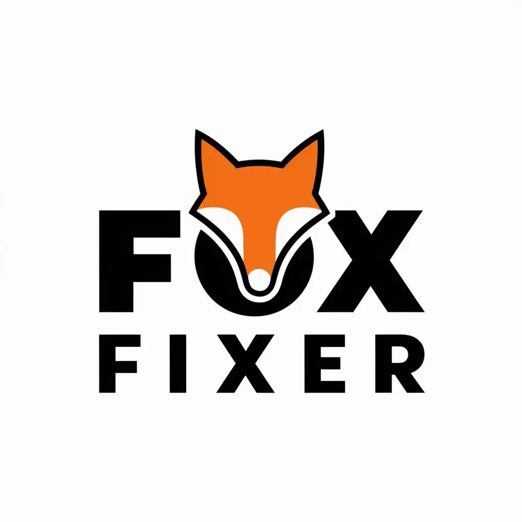 LOGO-Design-for-Fox-Fixer-Elegant-Fox-Silhouette-on-Clear-Background