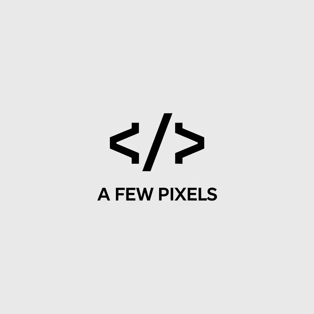 LOGO-Design-for-A-Few-Pixels-Minimalistic-Code-Icon-for-Internet-Industry