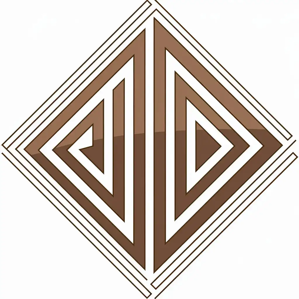 LOGO Design for JD Modern Diamond Symbol with Clear Background