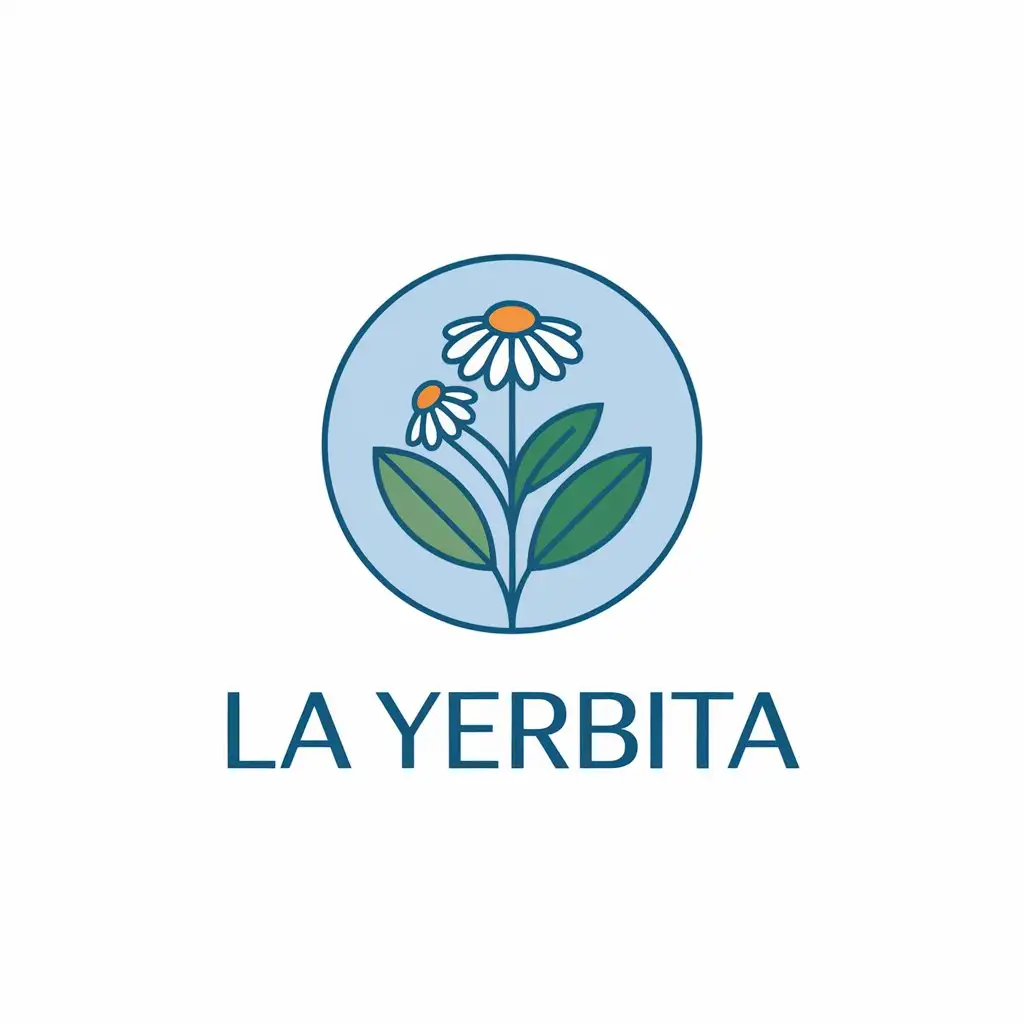 LOGO Design for La Yerbita Chamomile Symbol in Medical Dental Industry