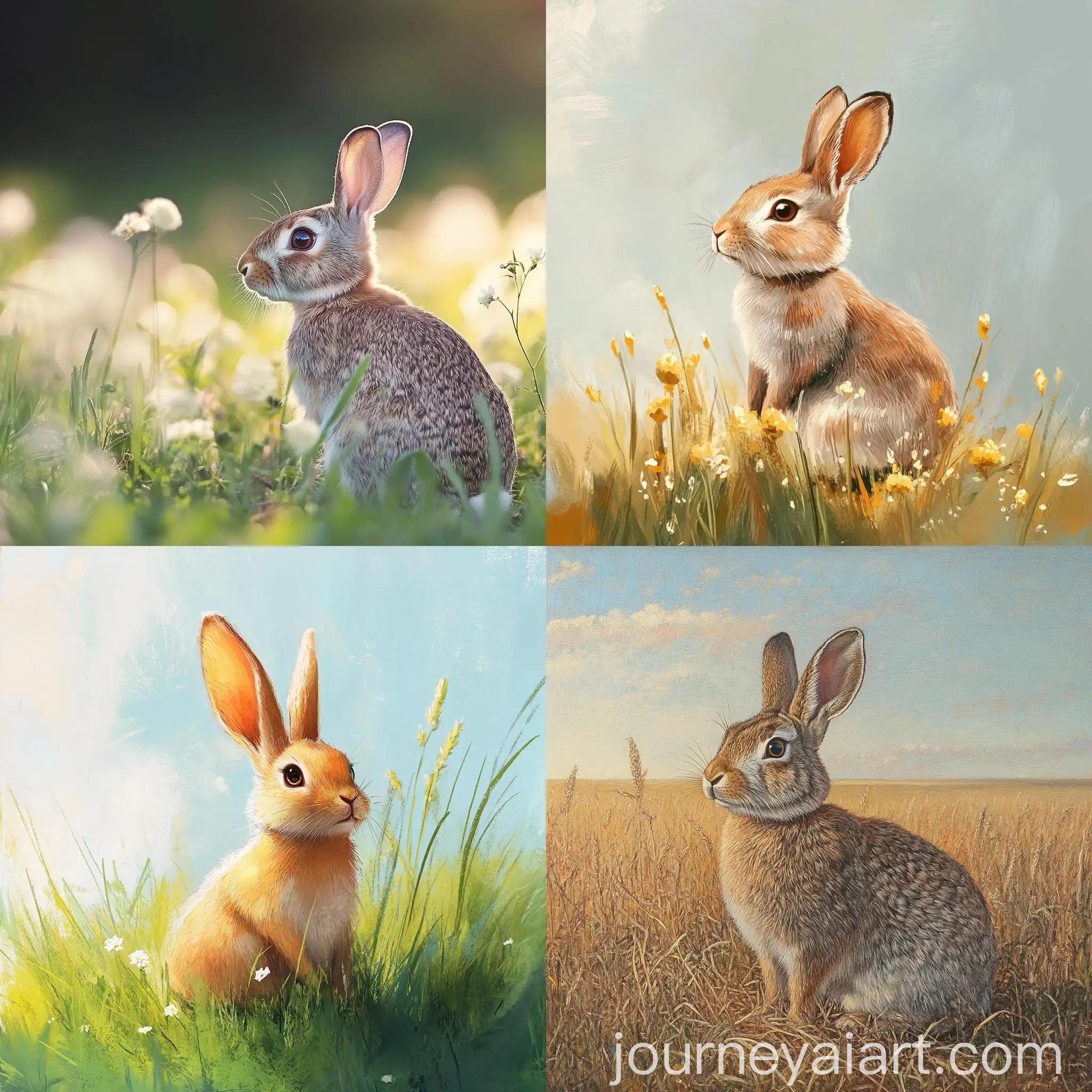 Playful-Rabbit-Enjoying-Sunny-Field