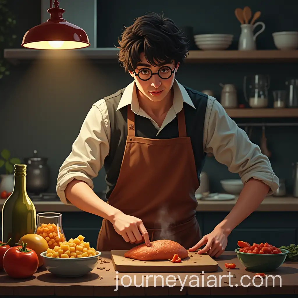 Harry-Potter-as-a-Cook-in-Magical-Kitchen