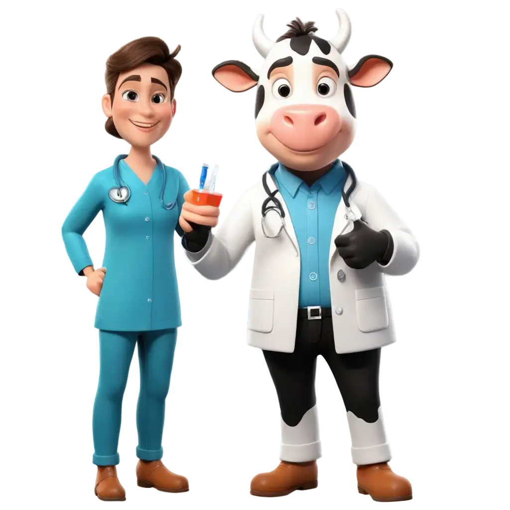 Doctor-Cow-Mascot-PNG-A-Fun-and-Engaging-Flat-2D-Design-for-Health-Themes