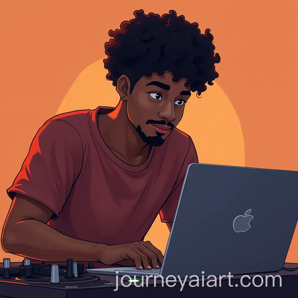 19YearOld-Boy-with-Curly-Hair-Creating-Music-on-a-MacBook