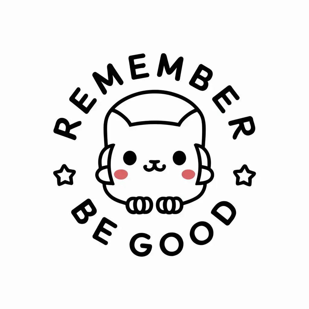 LOGO-Design-For-Remember-Be-Good-Cute-and-Animated-Vector-Logo-for-Entertainment-Industry