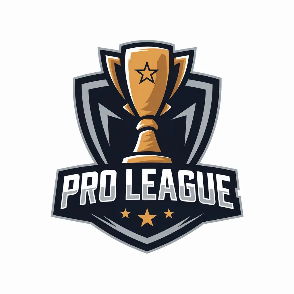 LOGO Design for Pro League Esports Trophy with Modern Clean Style