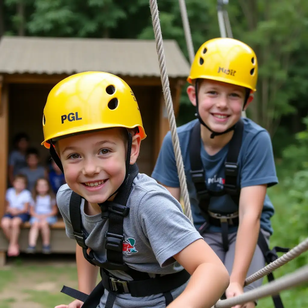 Two-Boys-Climbing-with-Ropes-in-Outdoor-Adventure-Program