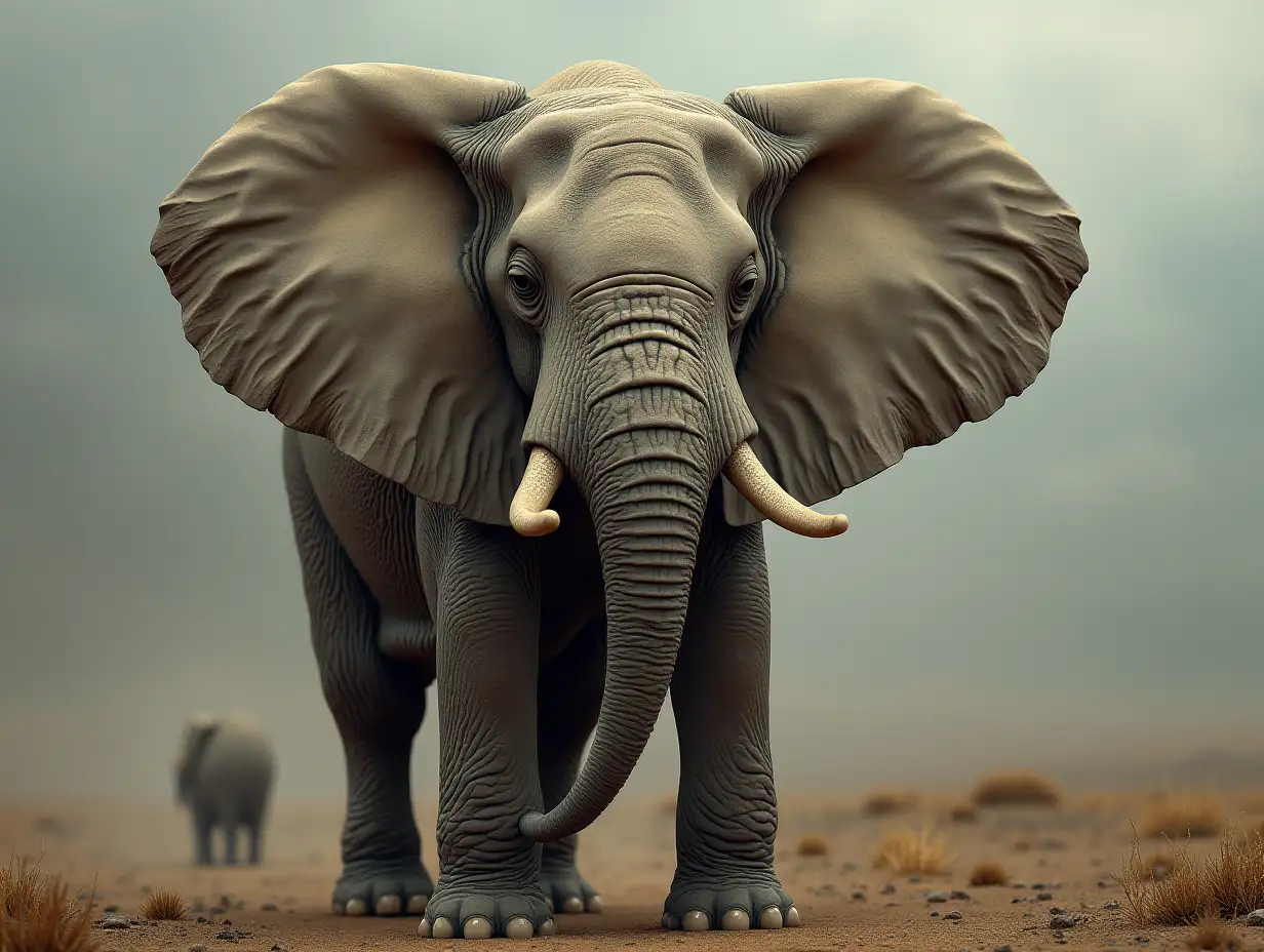 Surreal World Human - Elephant Head