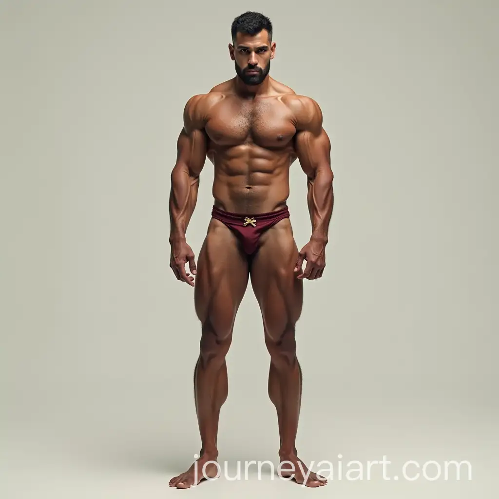 Muscular-Man-with-Imbalanced-Physique-Showcasing-Upper-Body-Strength