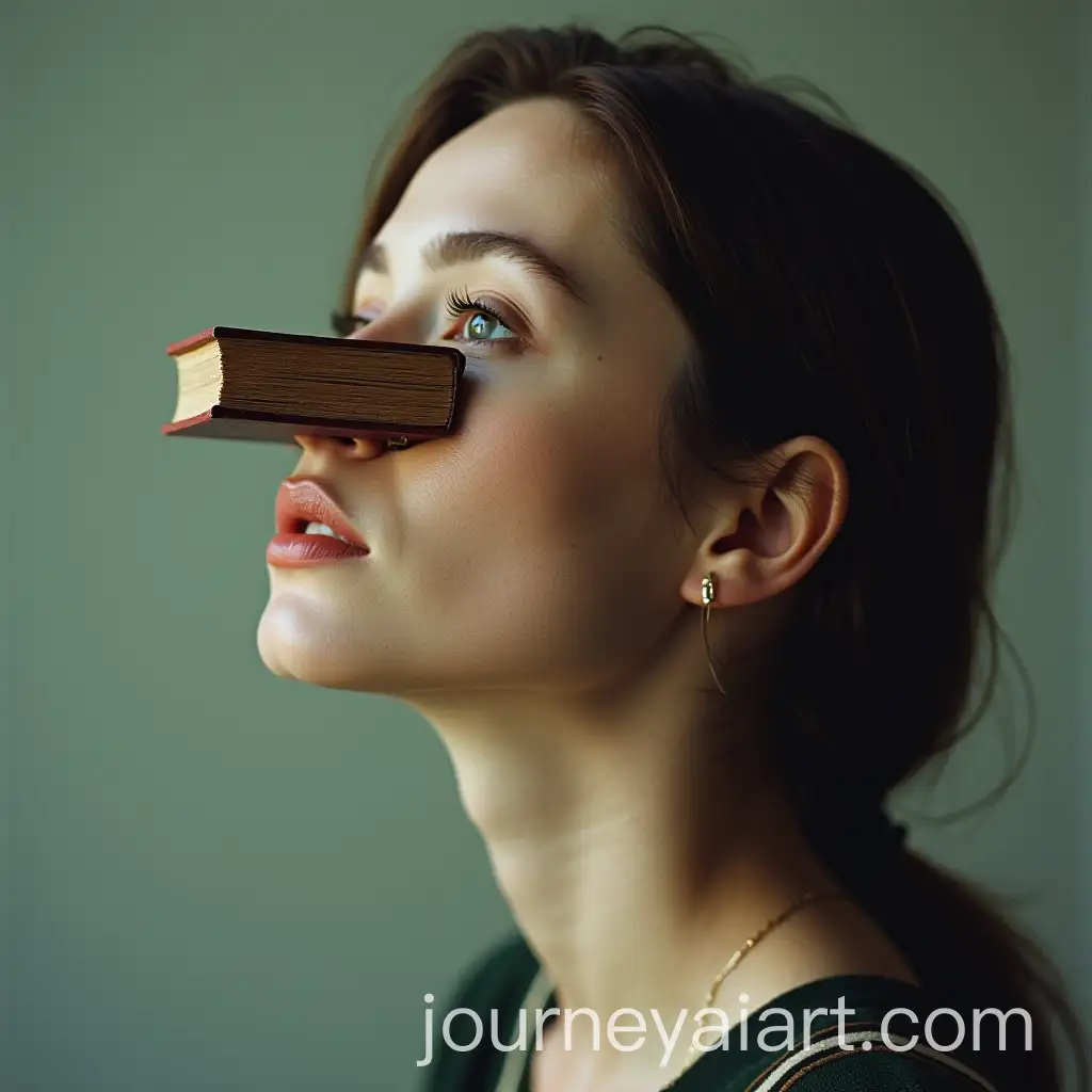 Surreal-Portrait-with-Bookshaped-Nose-Literatureinspired-Absurdity
