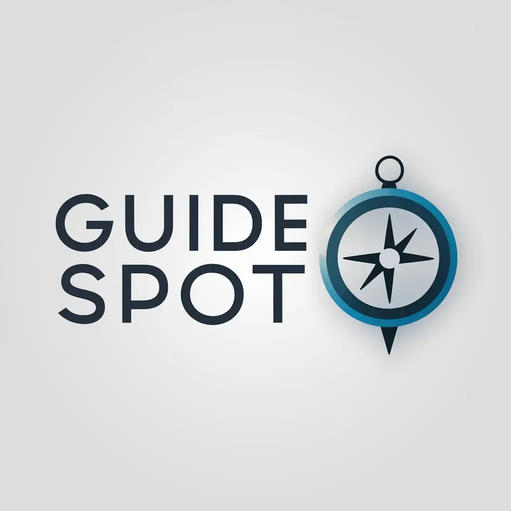 LOGO Design for Guide Spot Vector Design with Guide Symbol and Clear Background