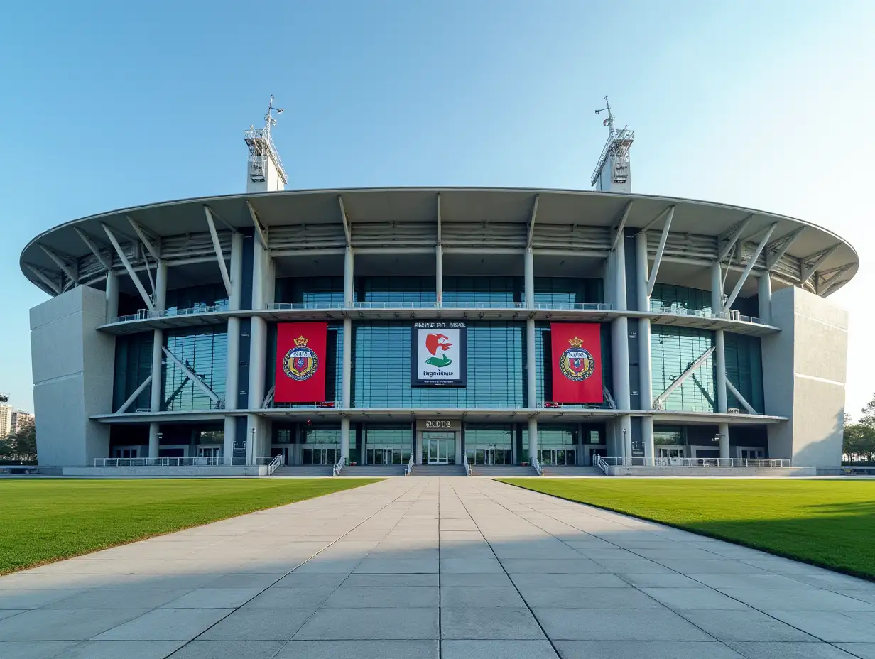 Modern-Architecture-of-Estadio-Rafael-Lpez-with-Futuristic-Glass-Facade