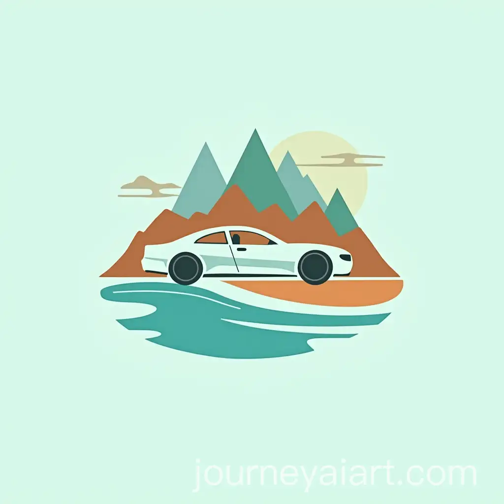 Modern-Minimalist-Logo-Design-for-Crimea-AutoRent-with-Car-Silhouette-and-Coastal-Elements