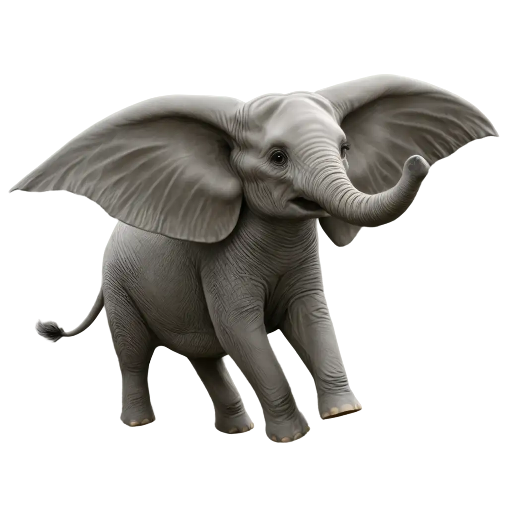 Realistic-Flying-Elephant-PNG-Image-Create-Stunning-Visuals-with-Clarity