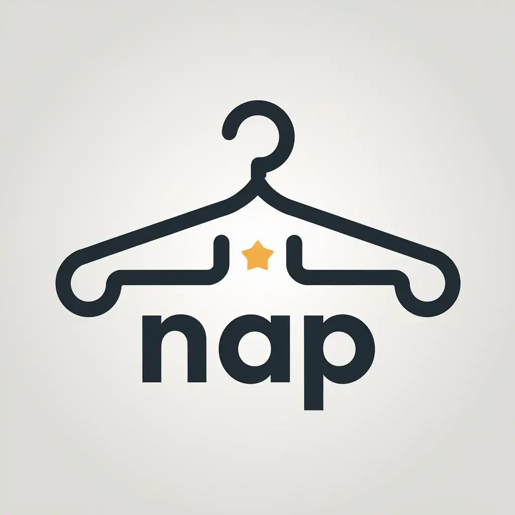 LOGO Design for Nap Minimalistic Clothes Symbol with Clear Background for Home Family Industry