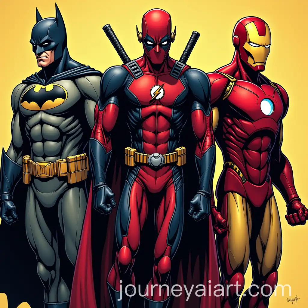 Superhero-Fusion-Batman-FlashAI-Image-Prompt-Expansion-Deadpool-Spiderman-Iron-Man-Combined-into-One-Character