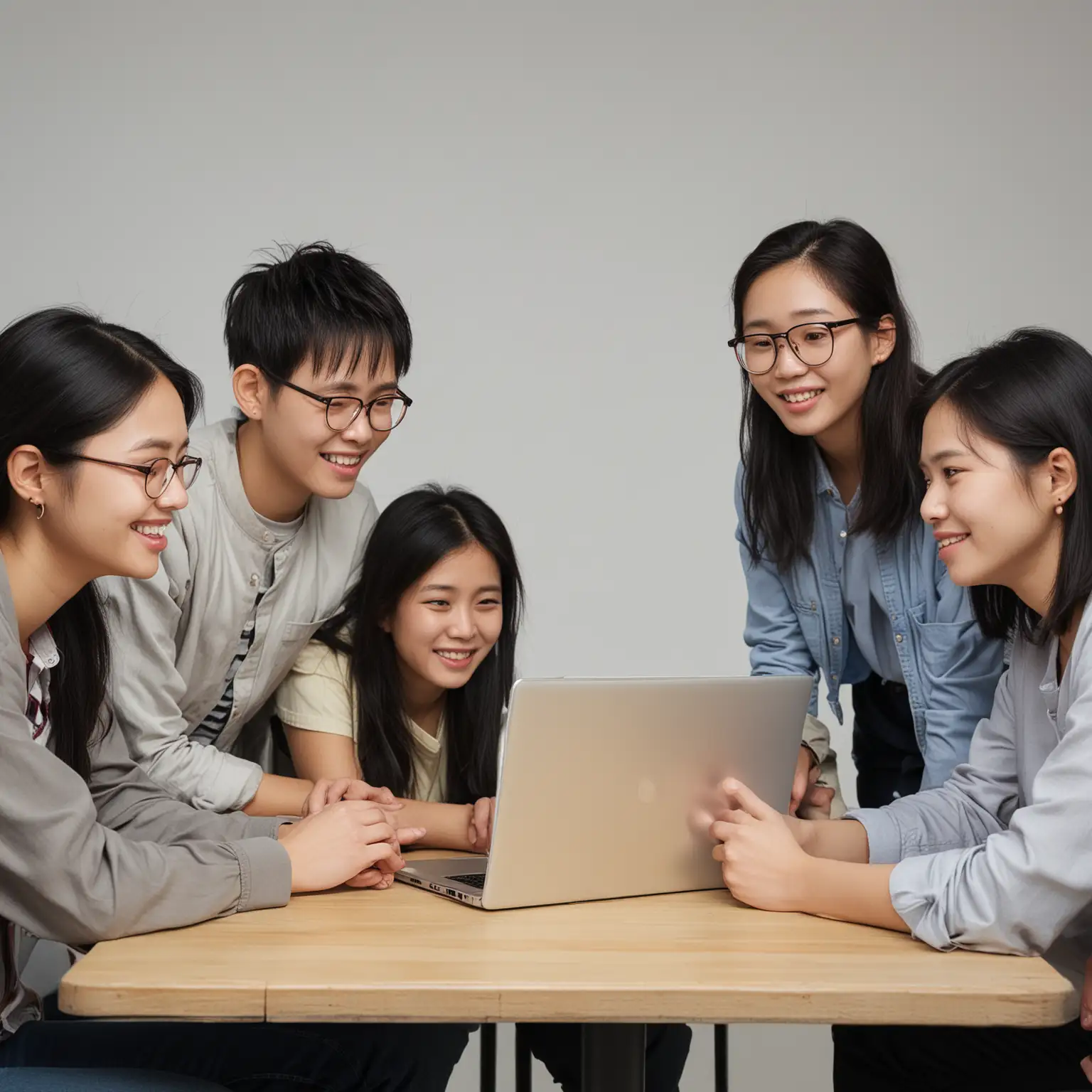 Vietnamese-Students-and-Professors-Discussing-Knowledge-Sharing-Around-Laptop