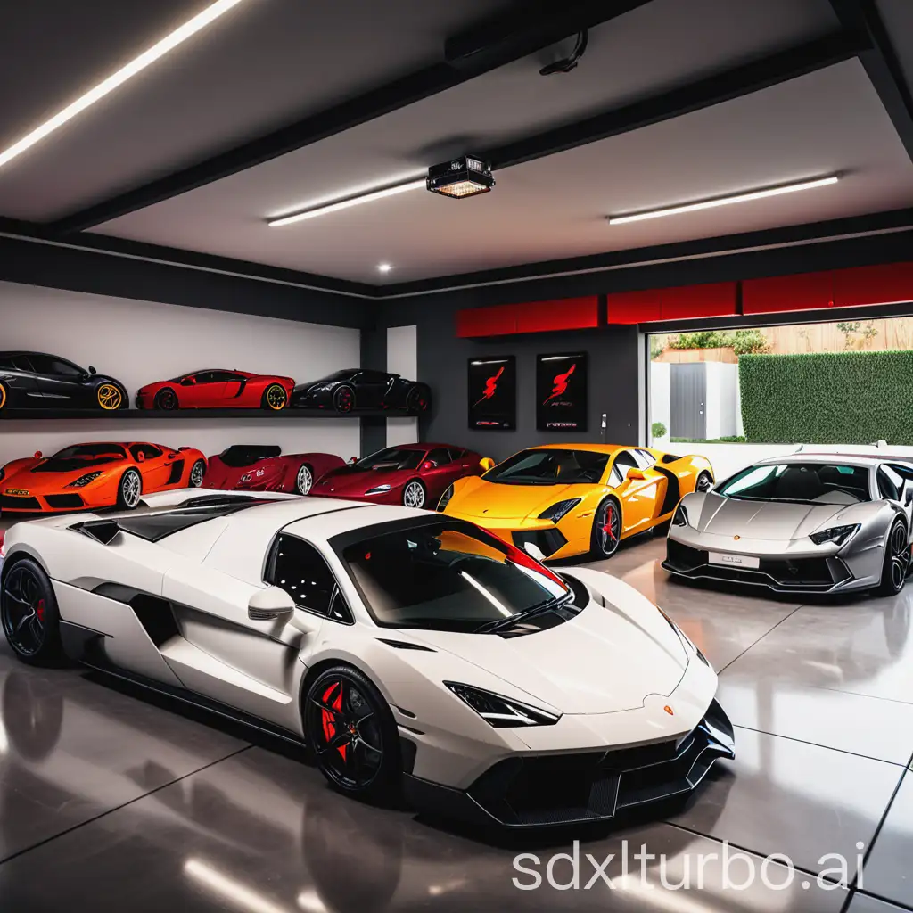 Luxury-Garage-with-Collection-of-Supercars