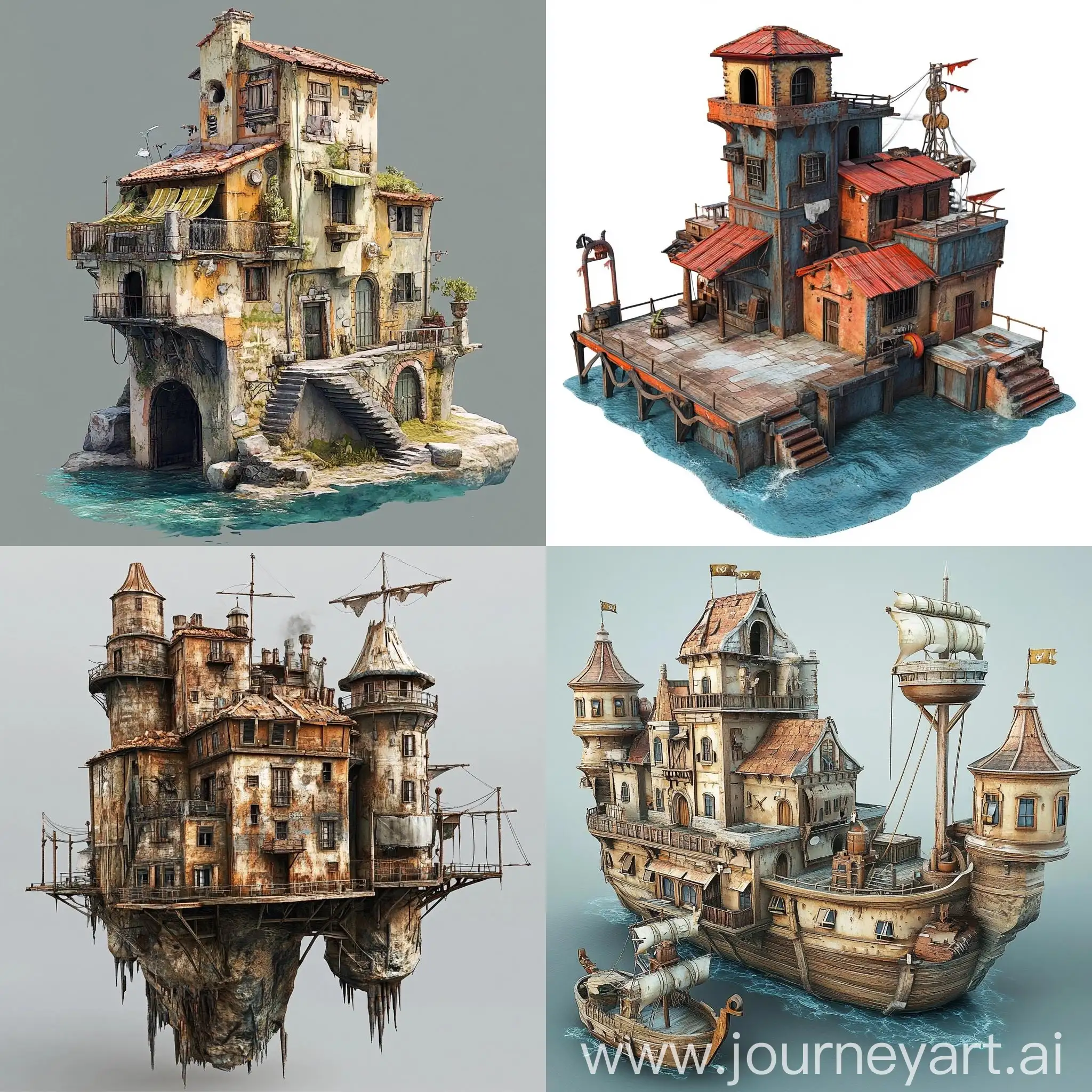 Concept-Art-for-3D-Model-City-Building-in-Pirate-Bay