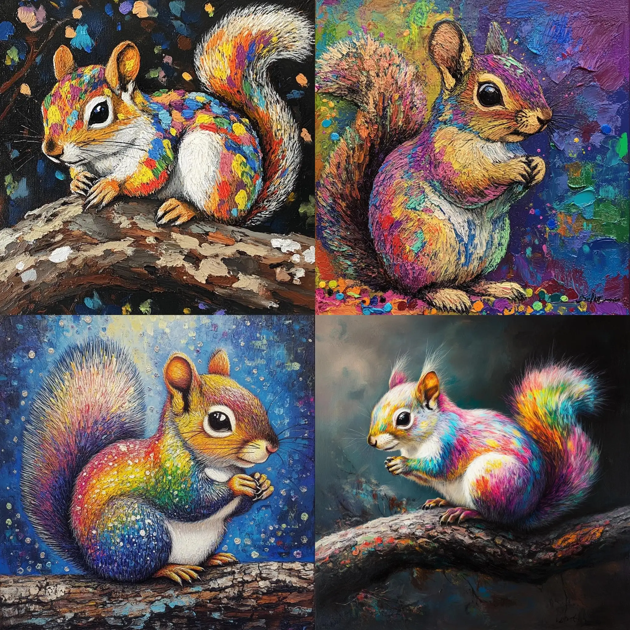 Rainbow-Speckled-Squirrel-with-Vibrant-Colors-and-Natural-Habitat