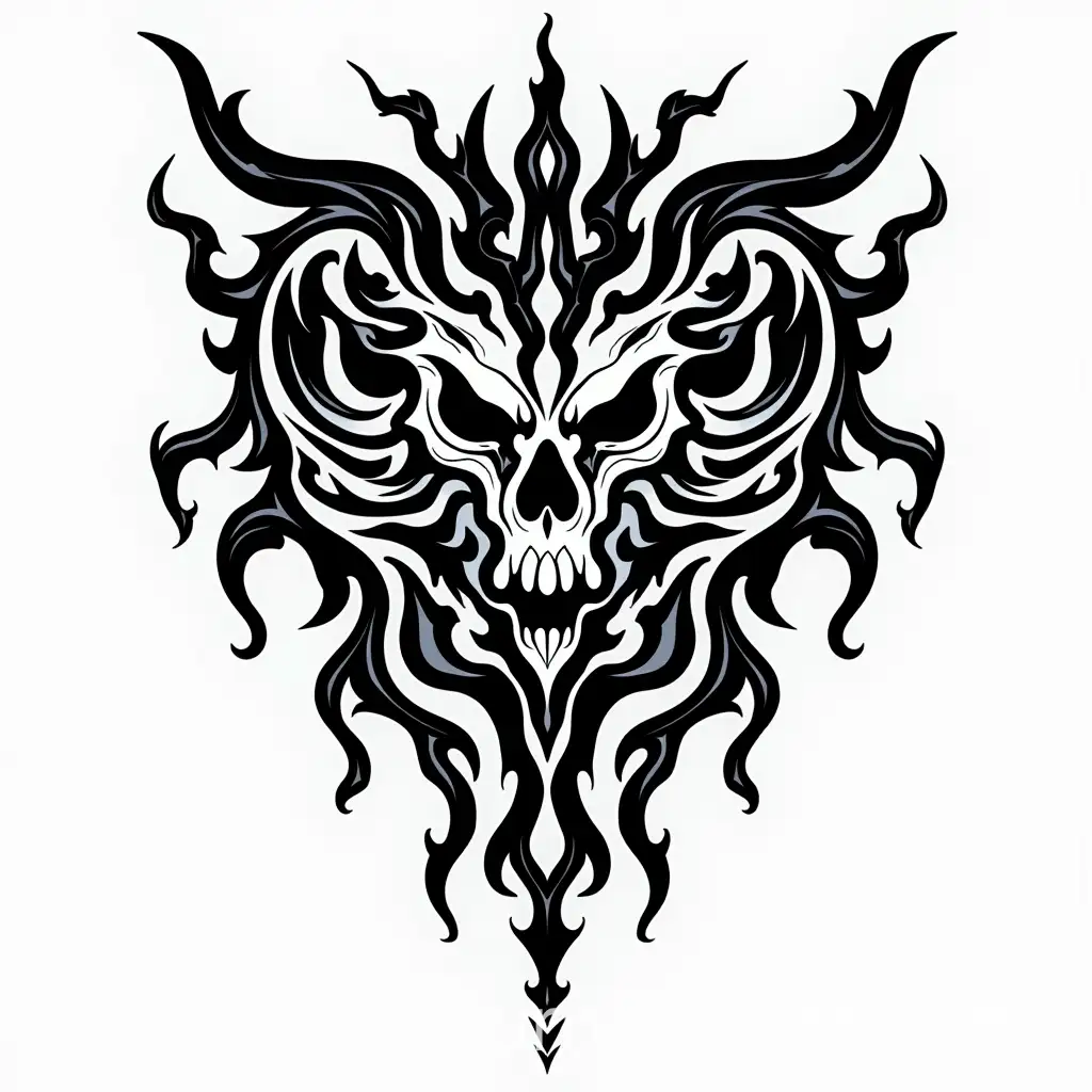 Abstract-Tribal-Gothic-Style-in-Black-and-White