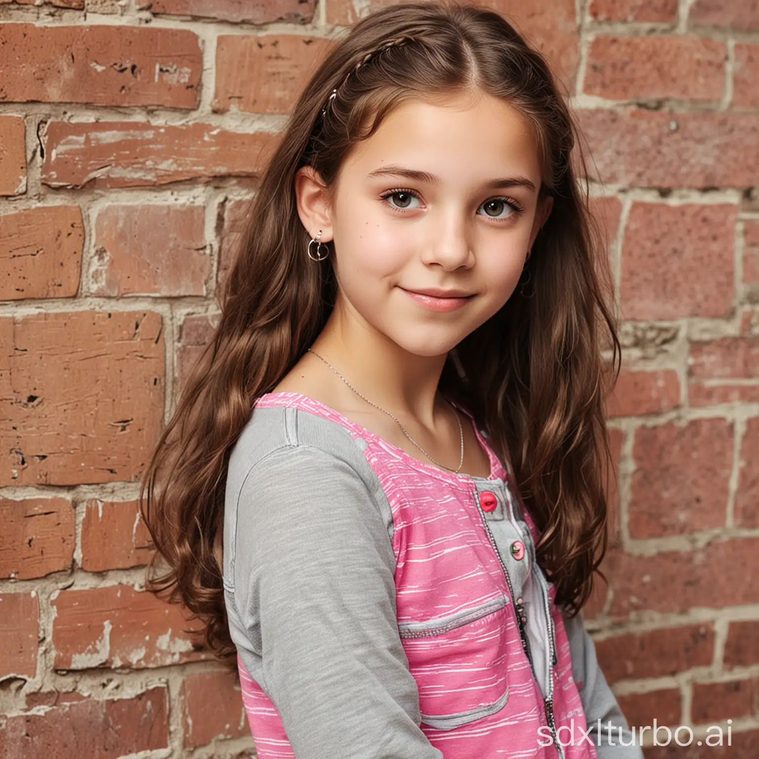 Adorable-Tween-Girl-with-Curly-Hair-Smiling-Outdoors