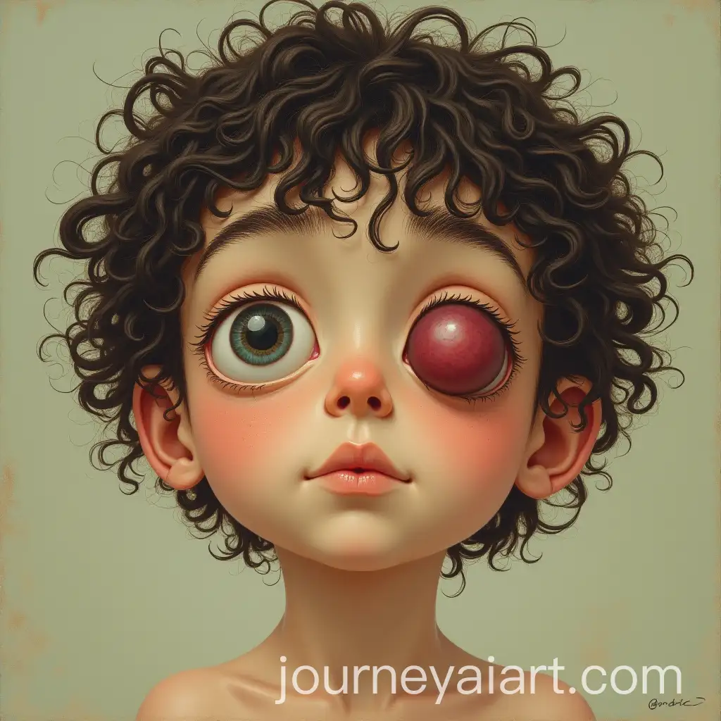 Man-with-Unique-Eyes-and-Curly-Hair-in-a-Thoughtful-Pose