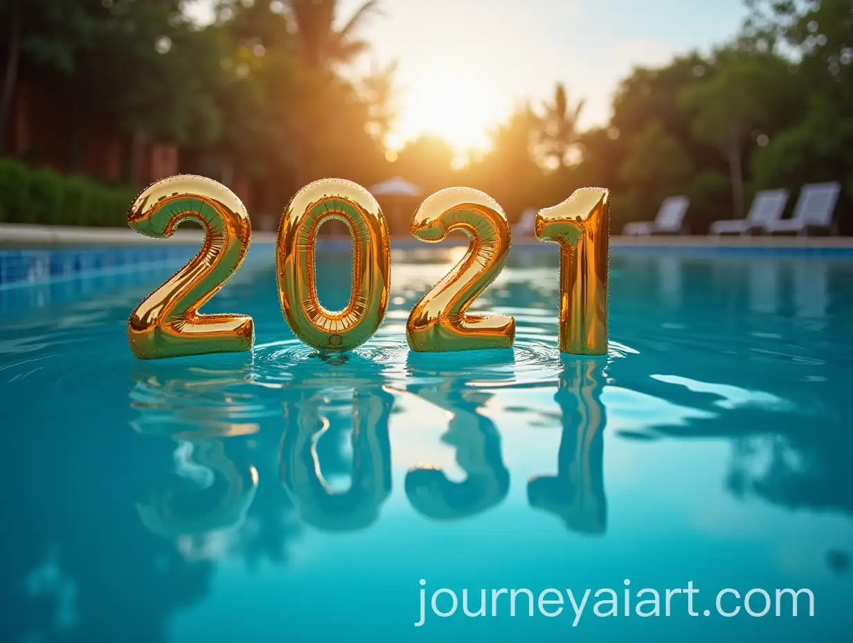 New-Year-Celebration-Background-with-Pool-and-Festive-Decor