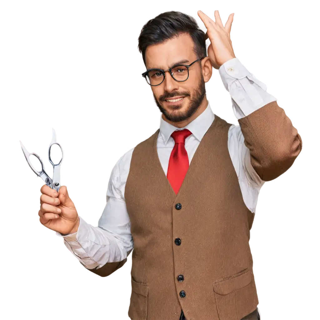 Stylish-Barber-PNG-Expert-Scissors-and-Spectacles-for-the-Bearded