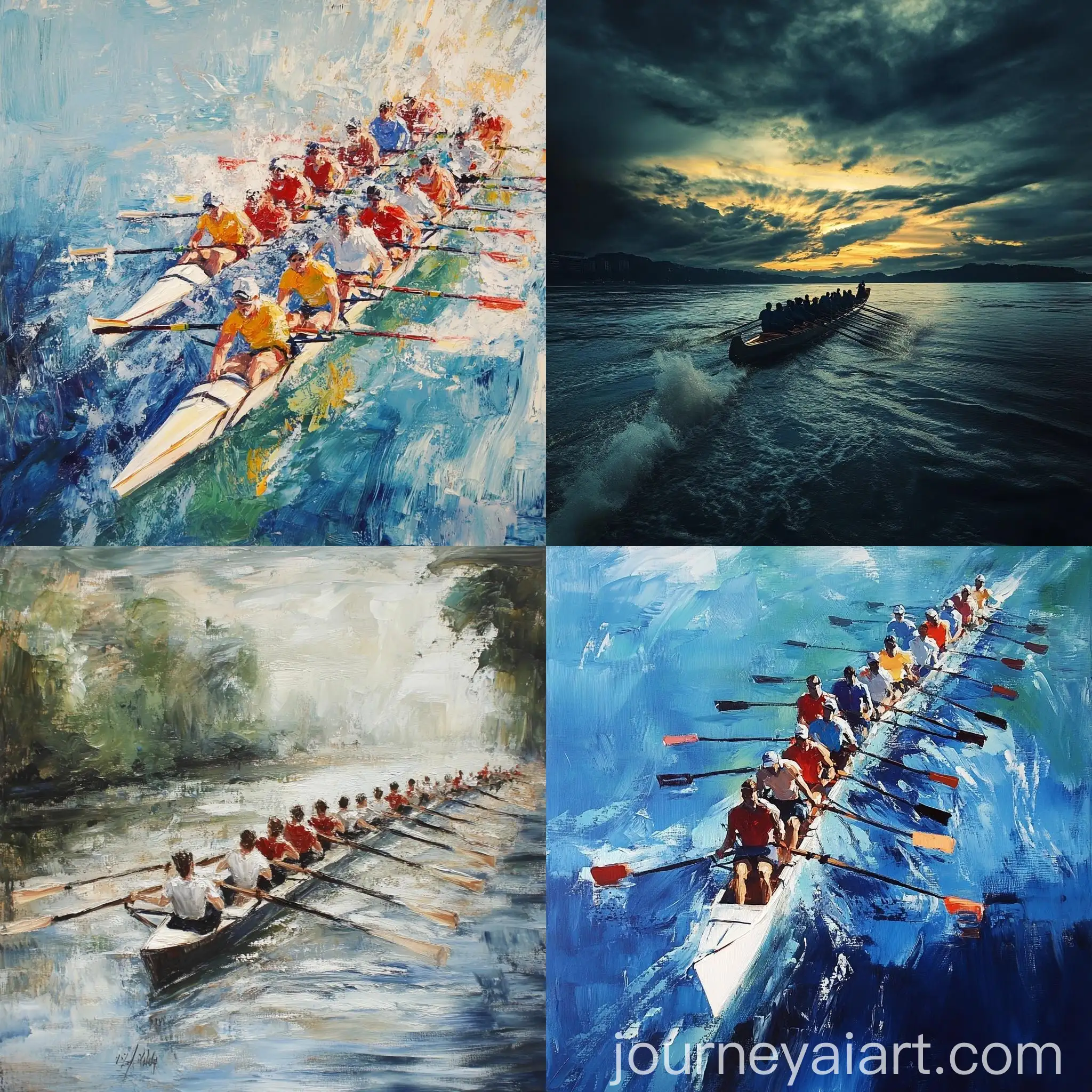 Intense-Rowing-Race-Competition