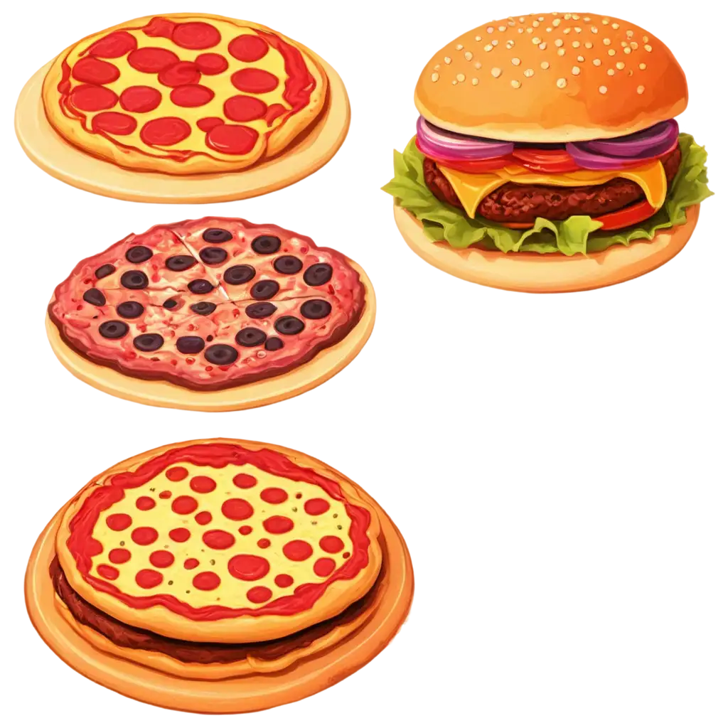 Cartoon-Pizza-and-Burger-PNG-Image-Fun-and-HighQuality-Digital-Art-for-Your-Projects