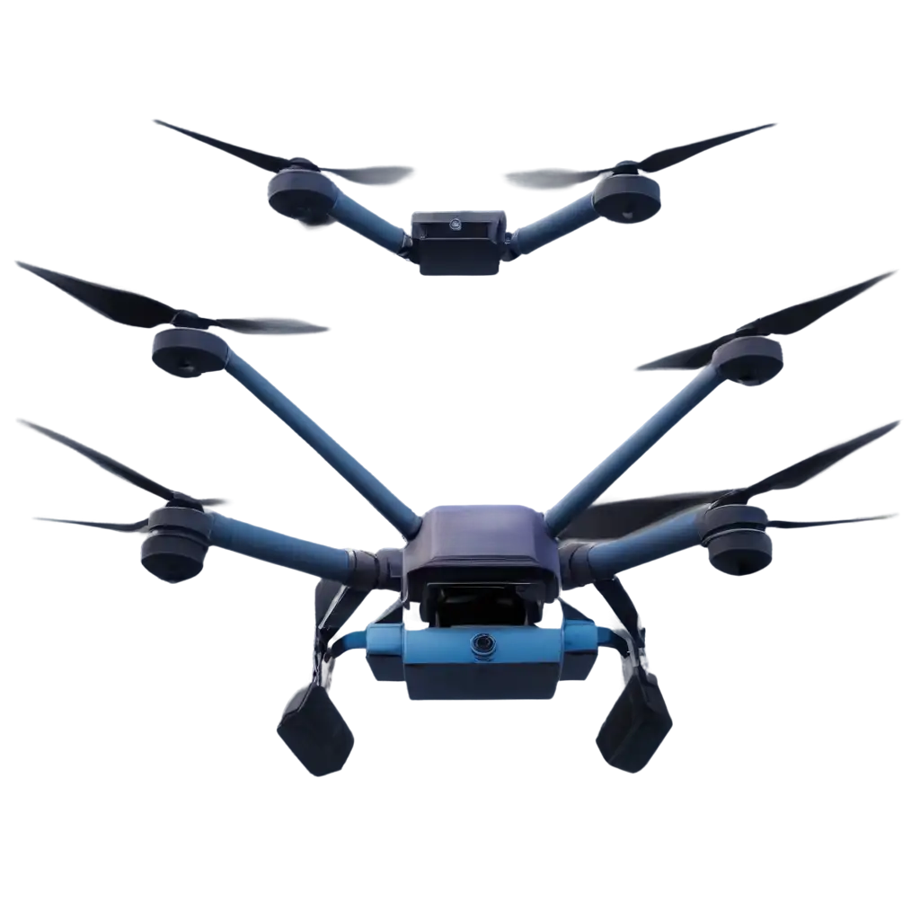 Realistic-PNG-Image-of-a-PurpleBlue-Quadcopter-Carrying-Packages-HighQuality-Drone-Delivery-Concept