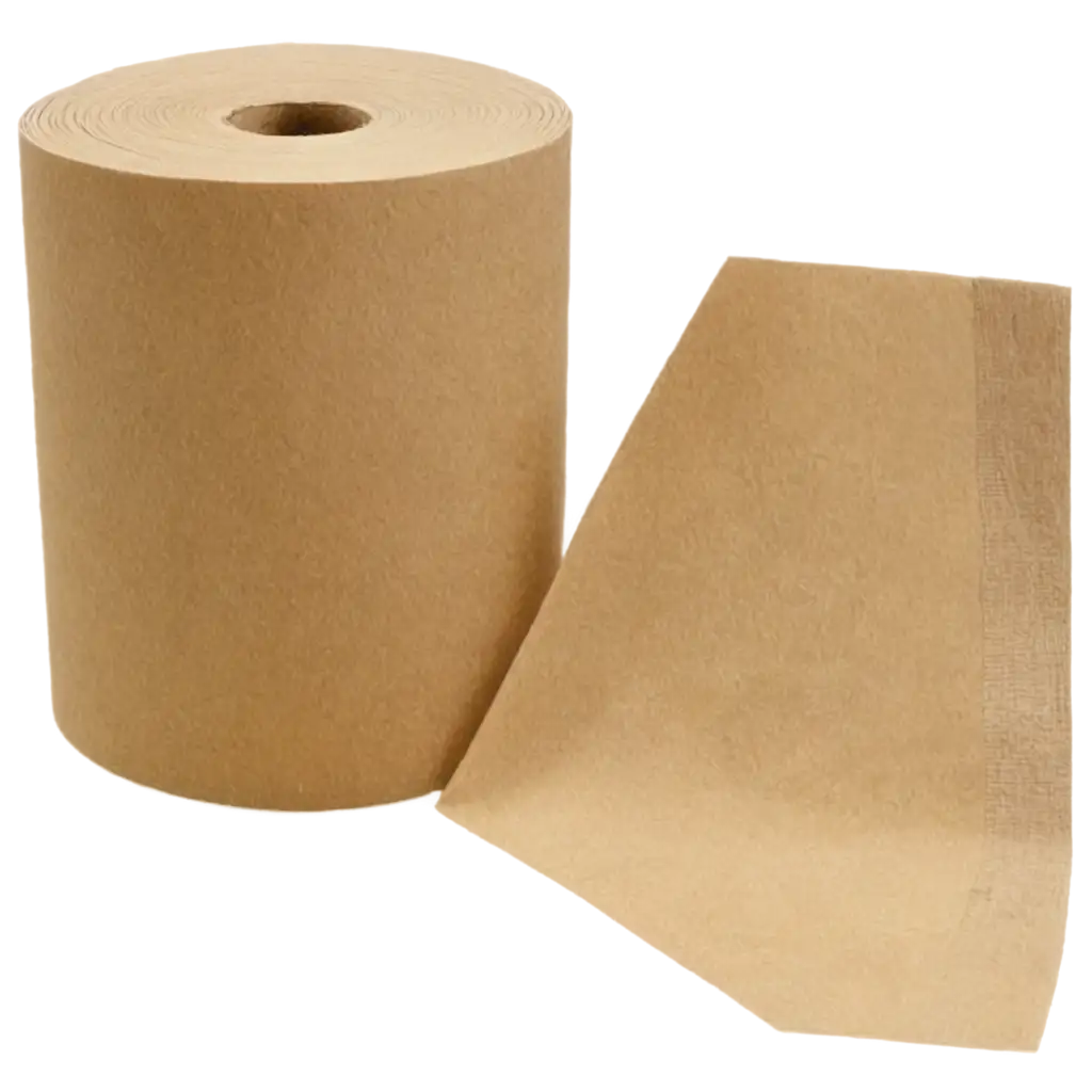 HighQuality-Kraft-Hand-Towels-Roll-PNG-for-Versatile-Use